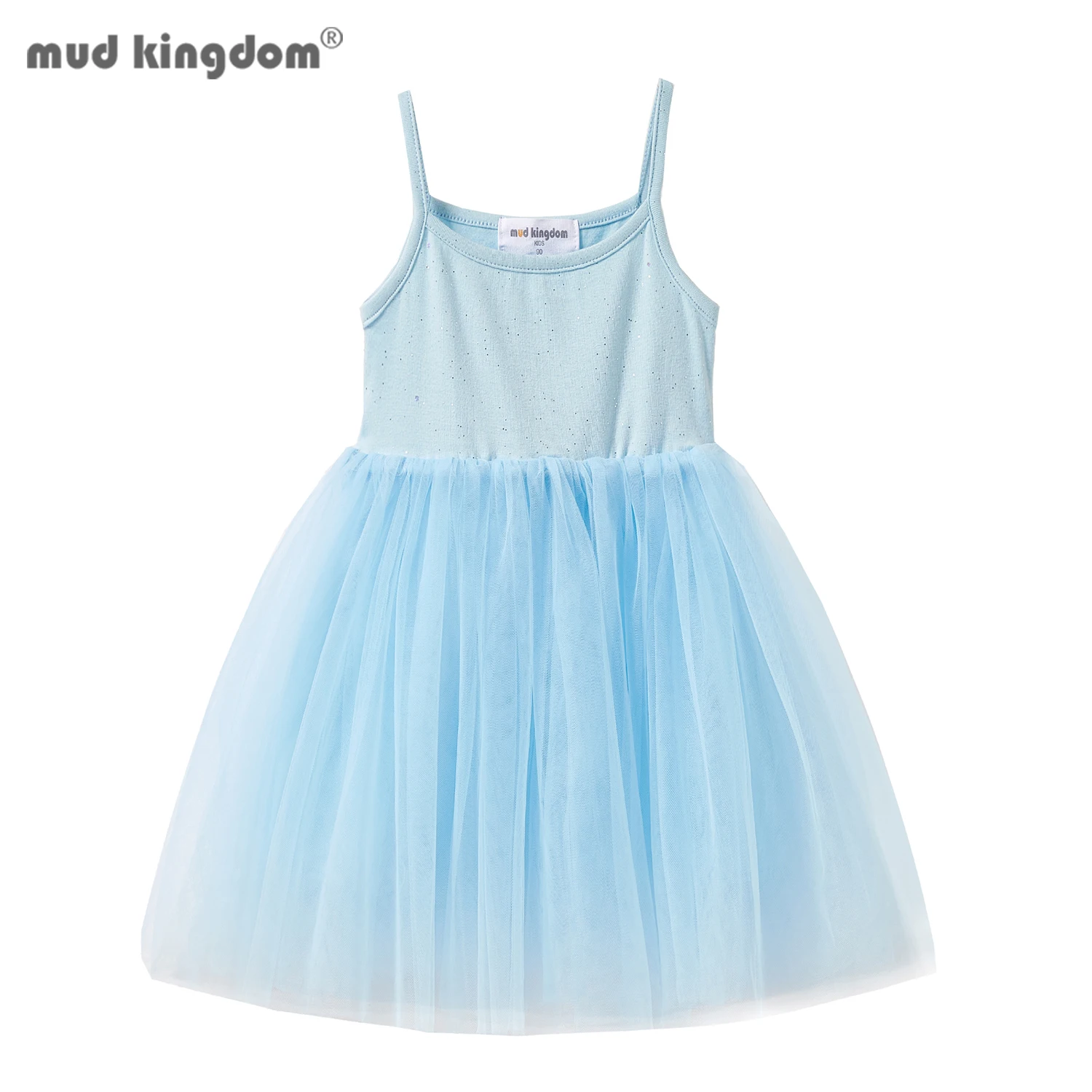 Платье-пачка для девочек без рукавов на тонких бретельках