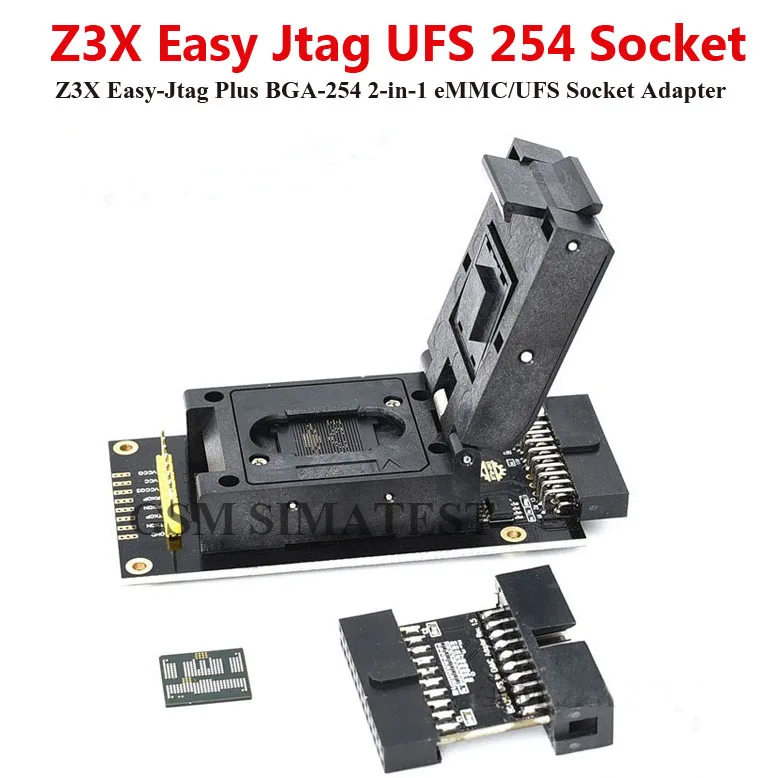Переходник Z3X Easy-Jtag Plus UFS EMMC BGA254 разъем BGA-254 254(EMMC + UFS) для легкий JTAG BOX - купить по