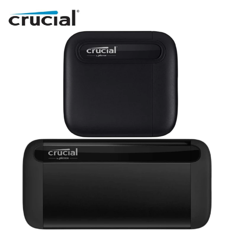 

Crucial X8 1TB 2TB Portable SSD Up to 1050MB/s USB 3.2 Type-C External Solid State Drive X6 500G 4T Speed 800MB/s storage drive