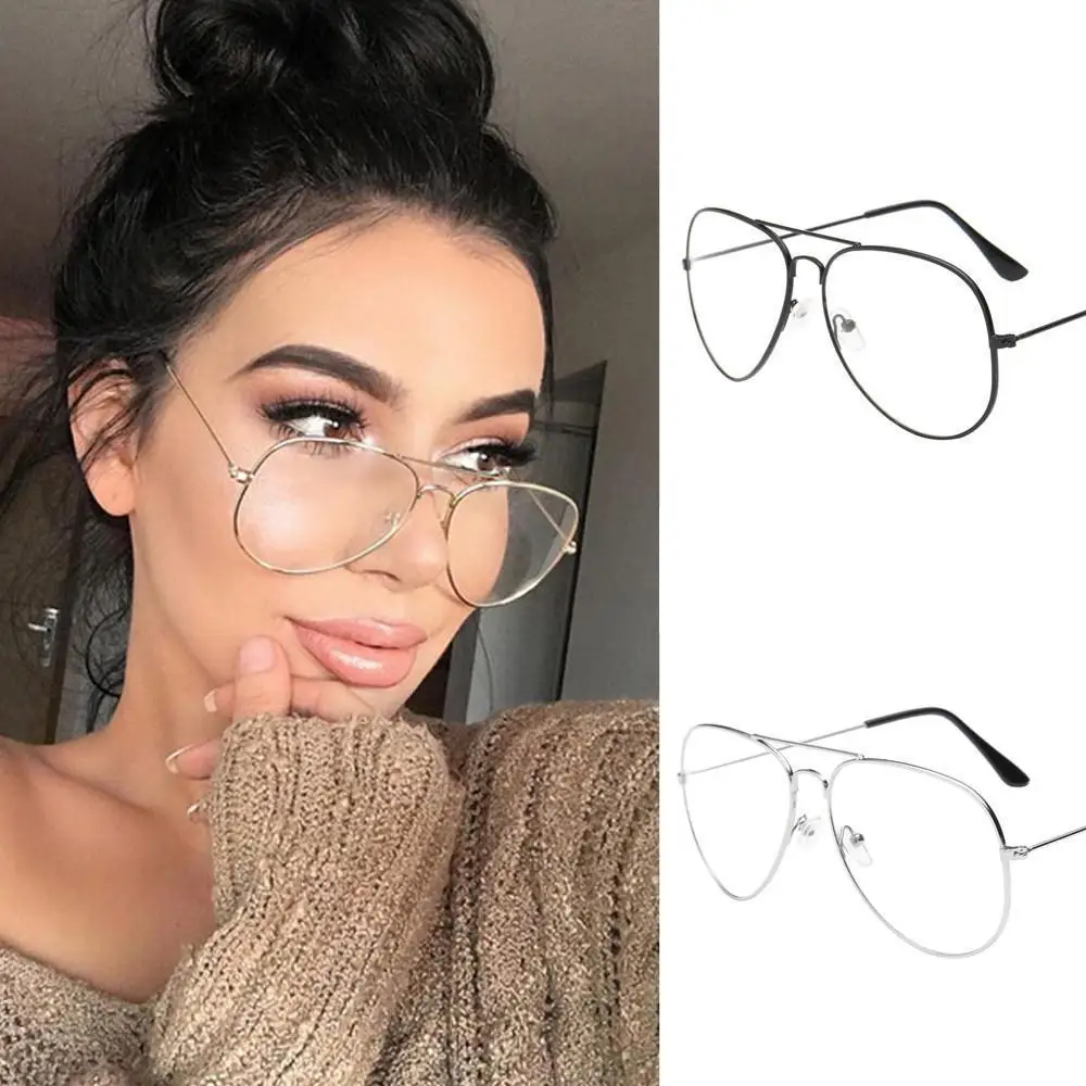 

BEGREAT Fashion Women Men Clear Lens Glasses Metal Spectacle Frame Myopia Eyeglasses Lunette Eye Glasses Frames Optical Eyewear