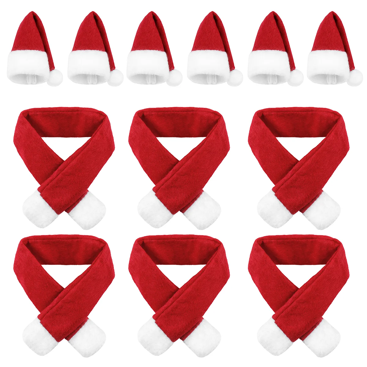 

Bottle Cover Christmas Bottlesscarf Mini Santa Covers Claus Hat Decorations Knit Sweater Dress Snowman