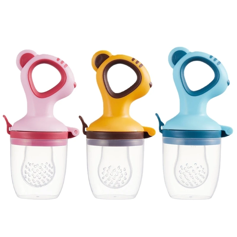 

Portable Fruit Feeding Teether without Cover for Toddler Silicone Fruit Teething Toy Newborn Shower Gift