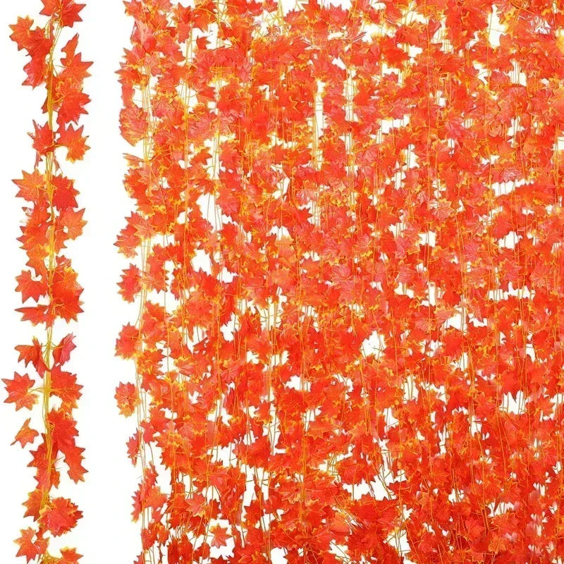 

Искусственная гирлянда из кленовых листьев