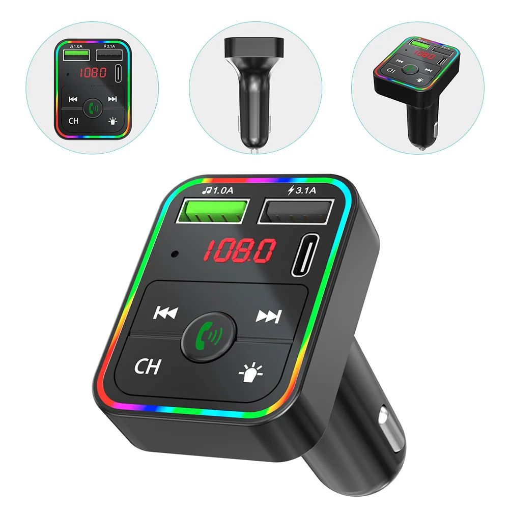 

Car Wireless Adapter Audio Stereo Transmitter Lighter Foraccessories Hands Free Kitplug