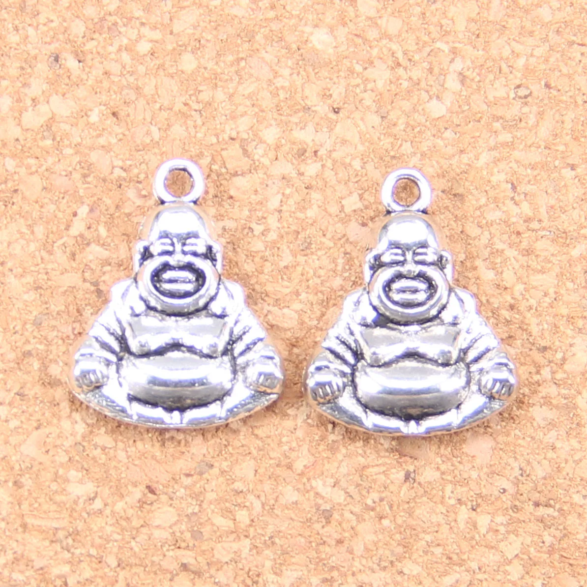 

54pcs Charms two sided buddha 20x16mm Antique Pendants,Vintage Tibetan Silver Jewelry,DIY for bracelet necklace