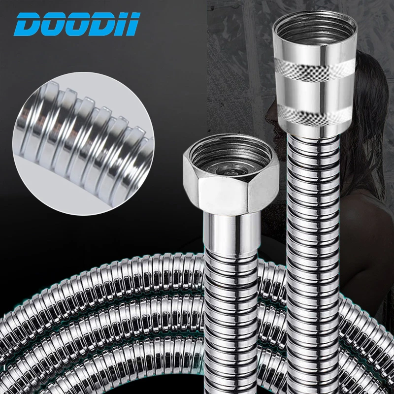 Душевой шланг DOODII 3 м/5 м утолщенная ручная Лейка из нержавеющей стали с