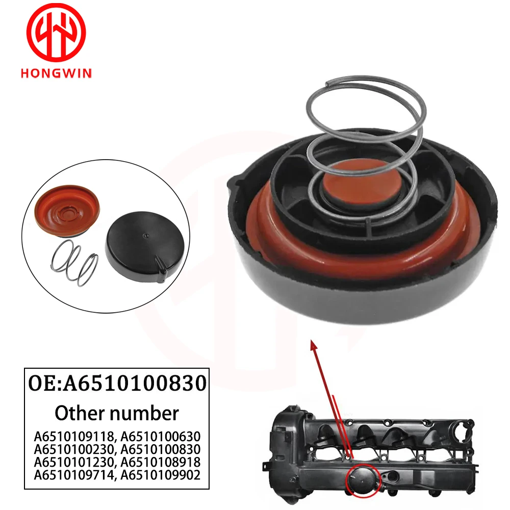 

Крышка клапана двигателя A6510108918 A6510109118 с мембраной для Mercedes-Benz C-Class W204 E-Class S-Class V-Class ML A6510100830