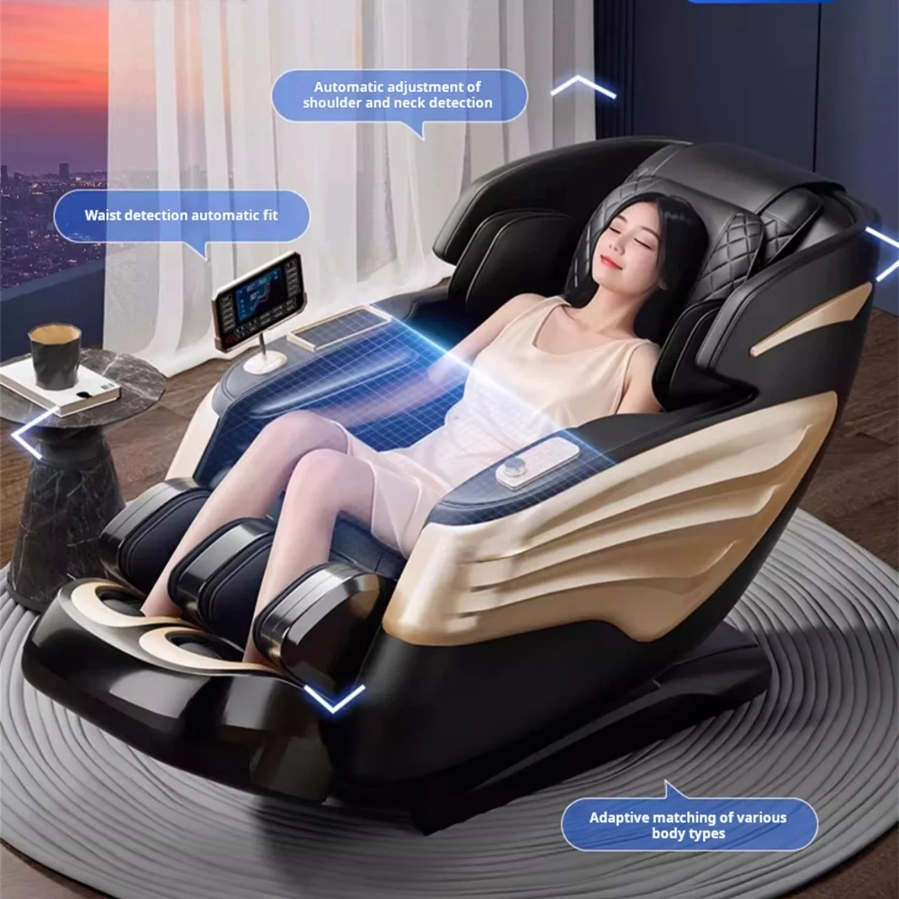 Новый L4 4d Sl Track Zero Gravity для всего тела домашнего офиса массажное кресло массажер