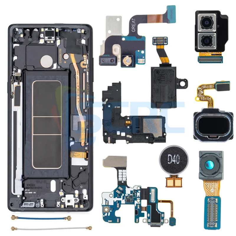 

Старый оригинальный дисплей для Samsung Galaxy Note 8 N950F, зарядная плата, передняя и задняя камера, замена N950F, мягкий OLED экран с рамкой