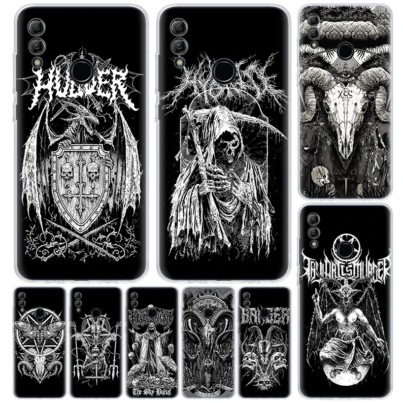 Satanic Goat Satan Devil Cover For Huawei Honor 10 Lite 9X 9 8S 8X 8A Phone Case Y5 Y6 Y7 Y9S P Smart Z 2019 2021 50 1020i Coque