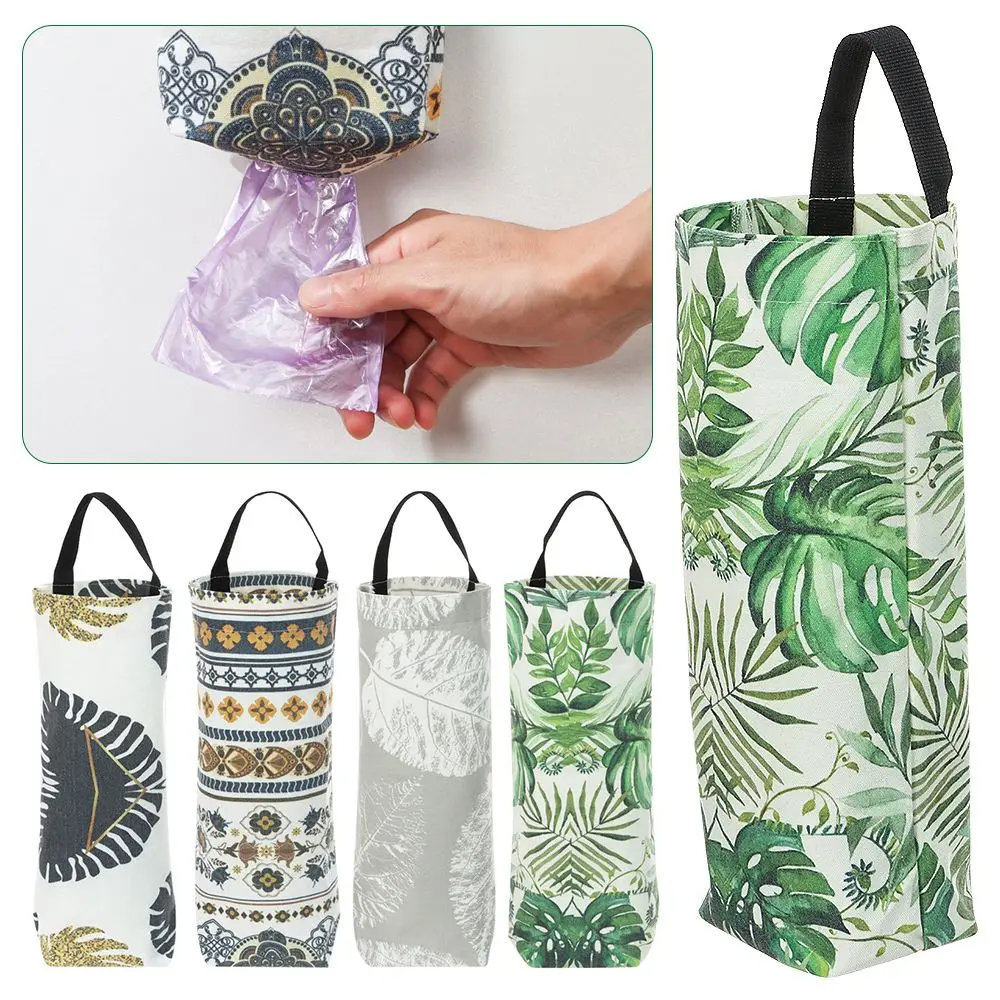 

Trash Hanging Storage Plastic Bags Organization Kitchen Dispenser Garbage Wall Mounred Grocery Holder Home