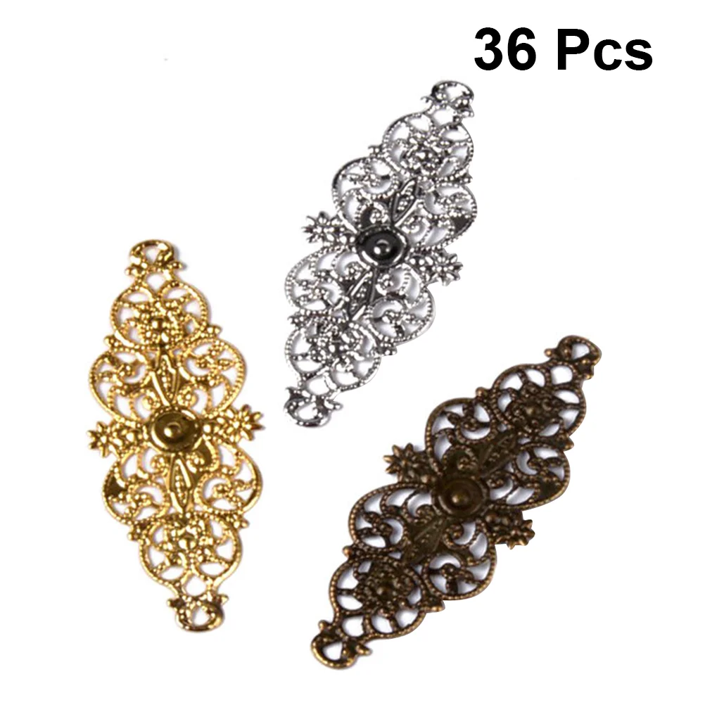 

36 шт., украшения для волос с цветочным узором