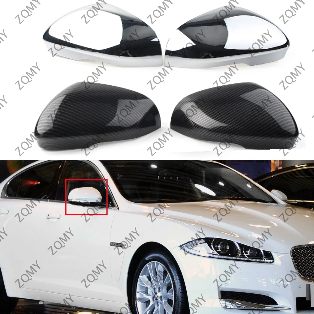 Фото 1 шт., крышка зеркала заднего вида, левая сторона для Jaguar XF XFR XFR-S XJ XJR XK XKR XKR-S XE, АБС-пластик, автомобильный Стайлинг №4