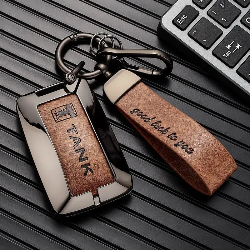 

Чехол для автомобильного ключа из цинкового сплава, держатель для Great Wall WEY TANK 300 500, защитный брелок для ключей, интерьер без ключа