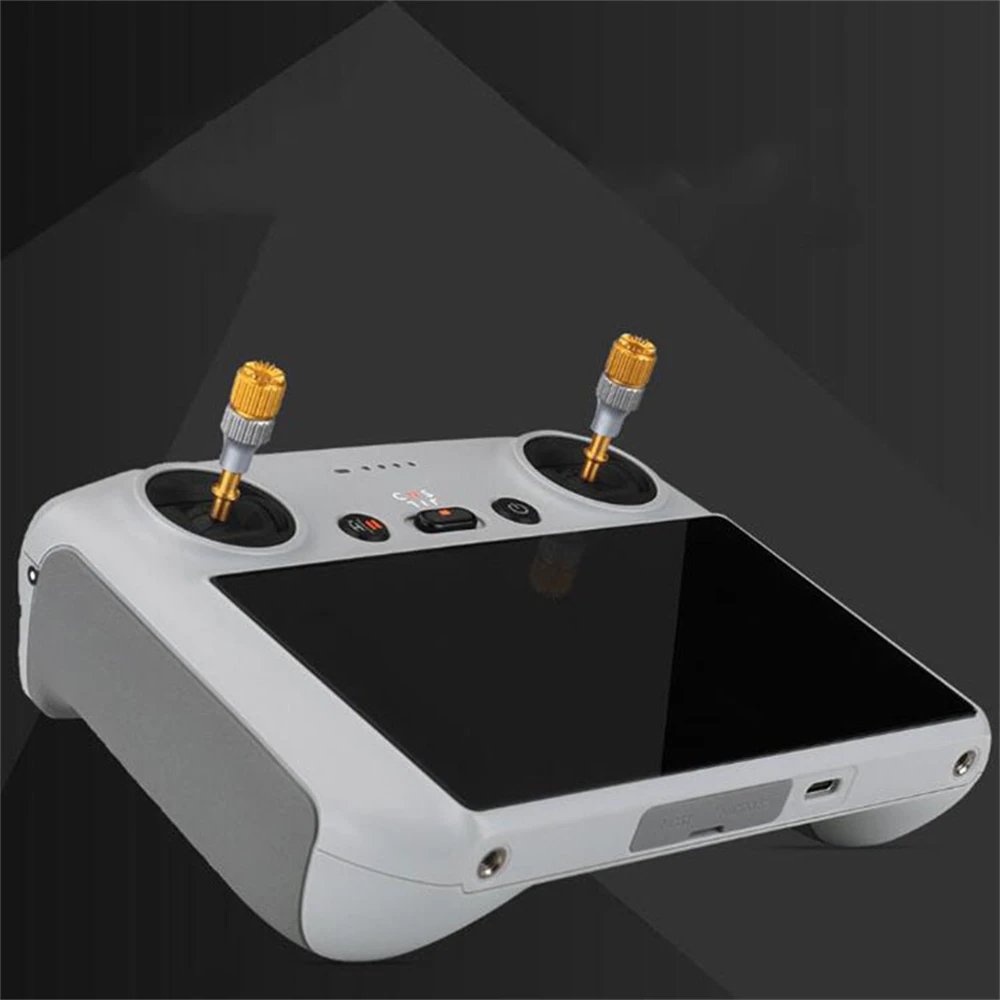 

1 Pair Aluminum Alloy Two-color Telescopic Rocker Thumb Joystick for DJI Mini 3 Pro Remote Control with Screen