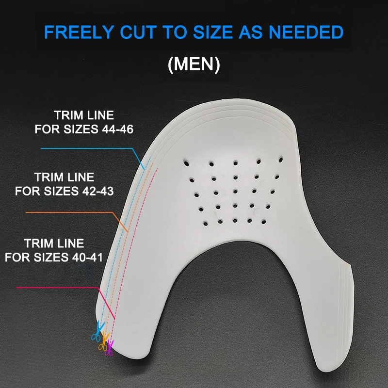 1 Pair Anti Crease Protector For Sneakers Toe Caps Anti Fold Protection Shoe Stretcher Support Shoes Accessories 3 Colors