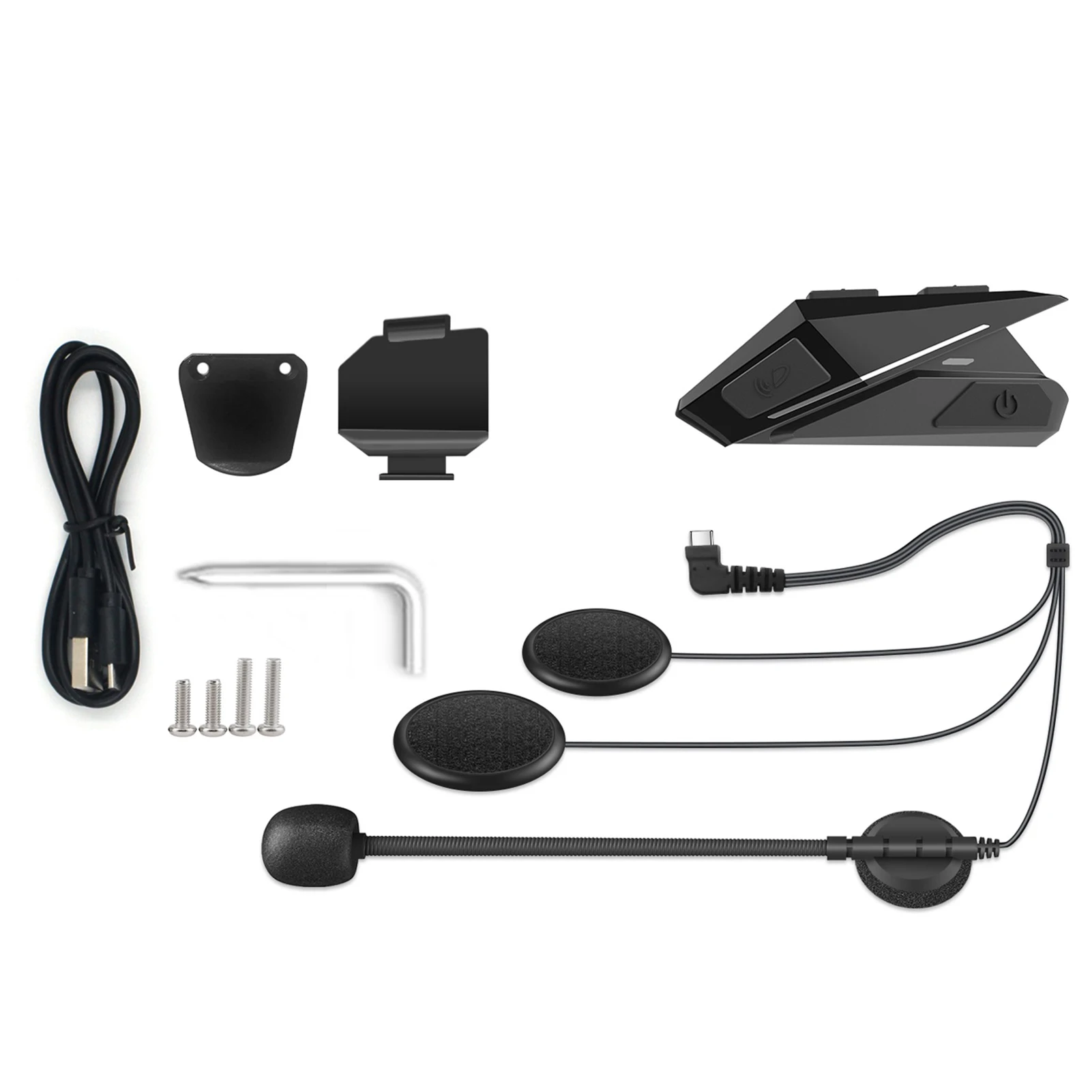

Motorcycle Helmet Headset Noise Canceling Music Player Motorcycle Headphones Blue-Tooth 5.0 Hands Free Auto Phone Call Answering