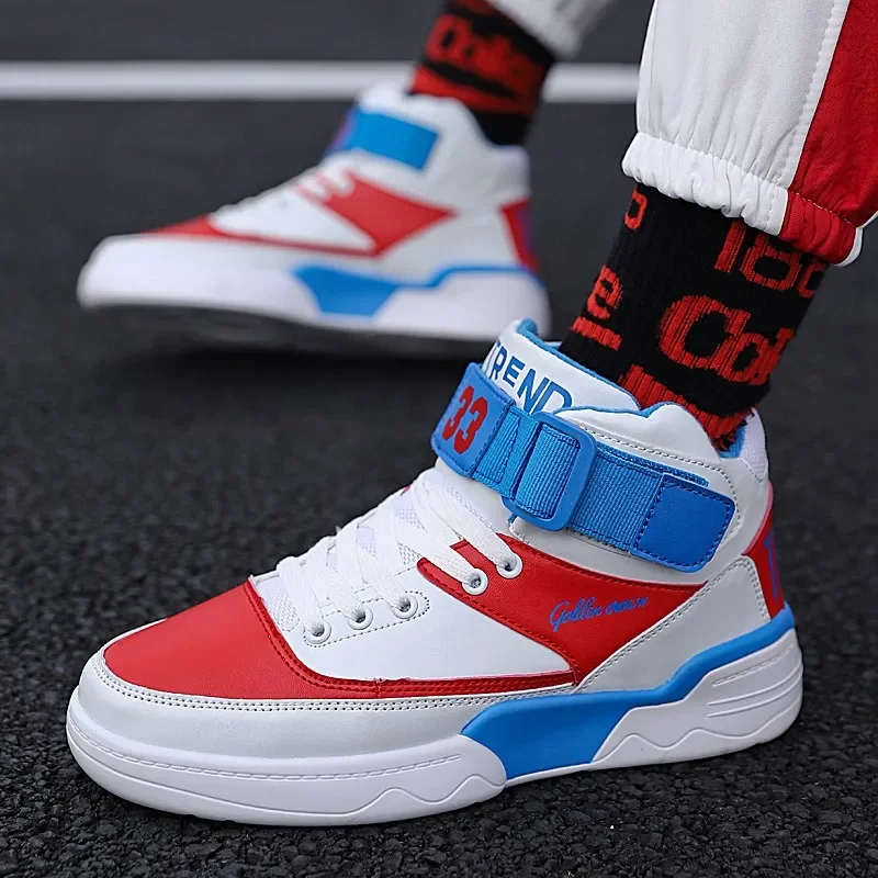 Трендовая мужская повседневная обувь с высоким берцем осенние новые уличные