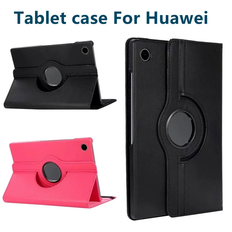 

360 Rotating Case for Huawei MediaPad T5 10 M5 Lite 10.1 Stand Cover for Huawei MatePad 11 10.4 Pro 10.8 T8 Funda+Film+Pen