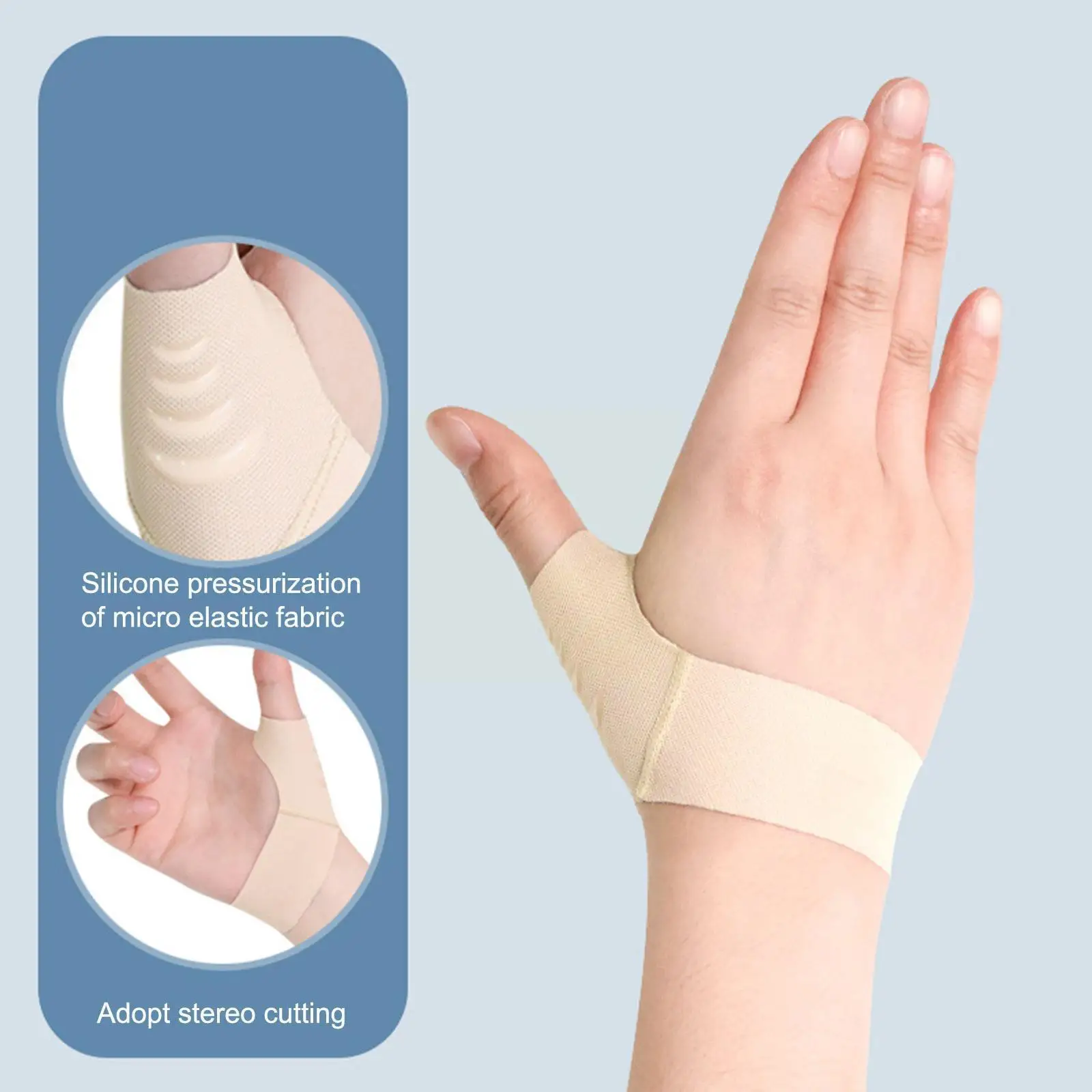 

1pc Finger Holder Protector Brace Medical Sports Wrist Hands Protective Breathable Guard Support Thumbs Left/Right Gear Sp W5Y9