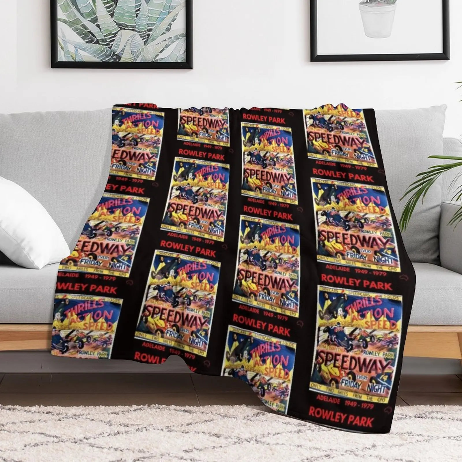 Плед Rowley Park Speedway Adelaide движущиеся одеяла украшения для диванов рождественские