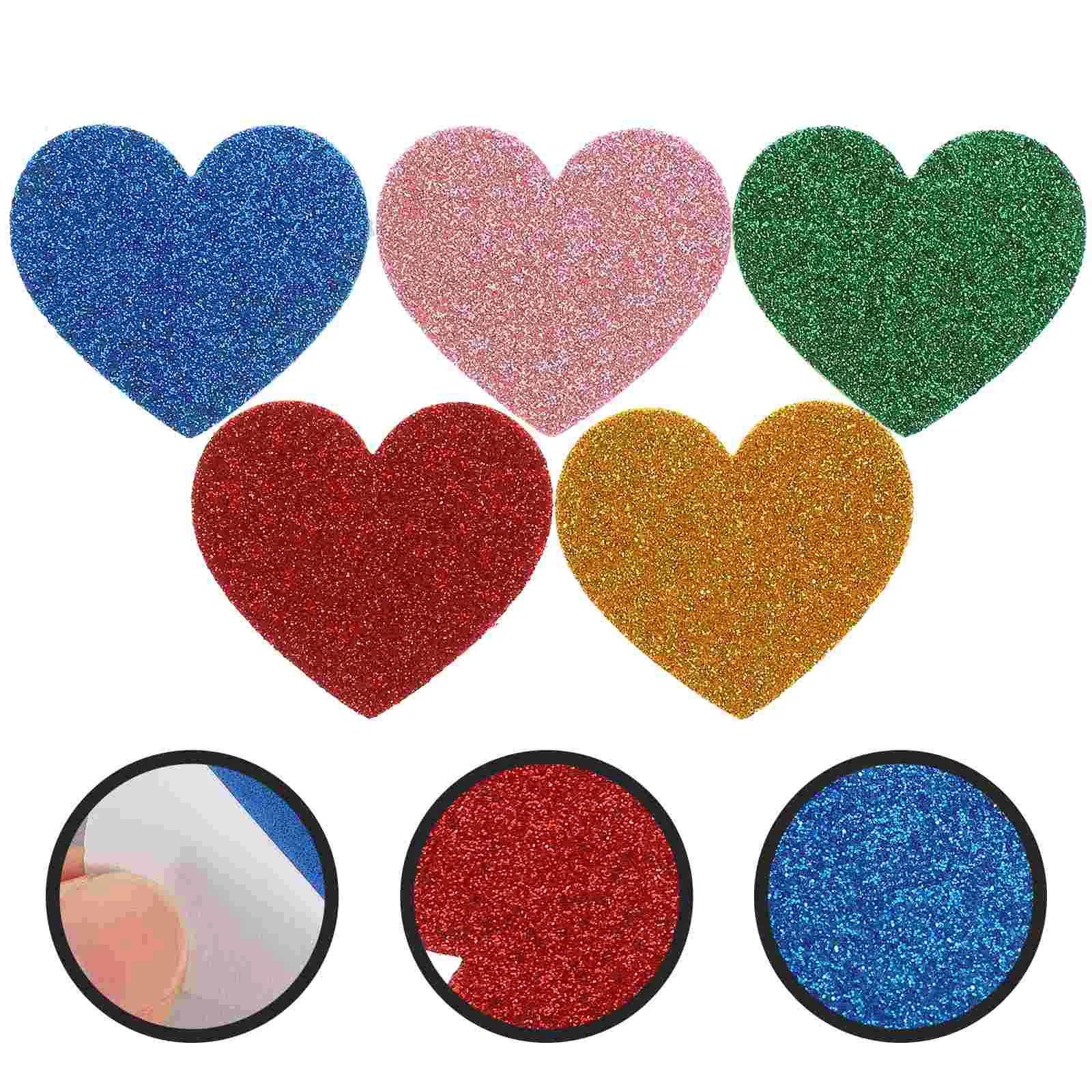 

15Pcs Adhesive Backing Heart Foam Heart Stickers Hearts Sticker Self-adhesive Decals for DIY