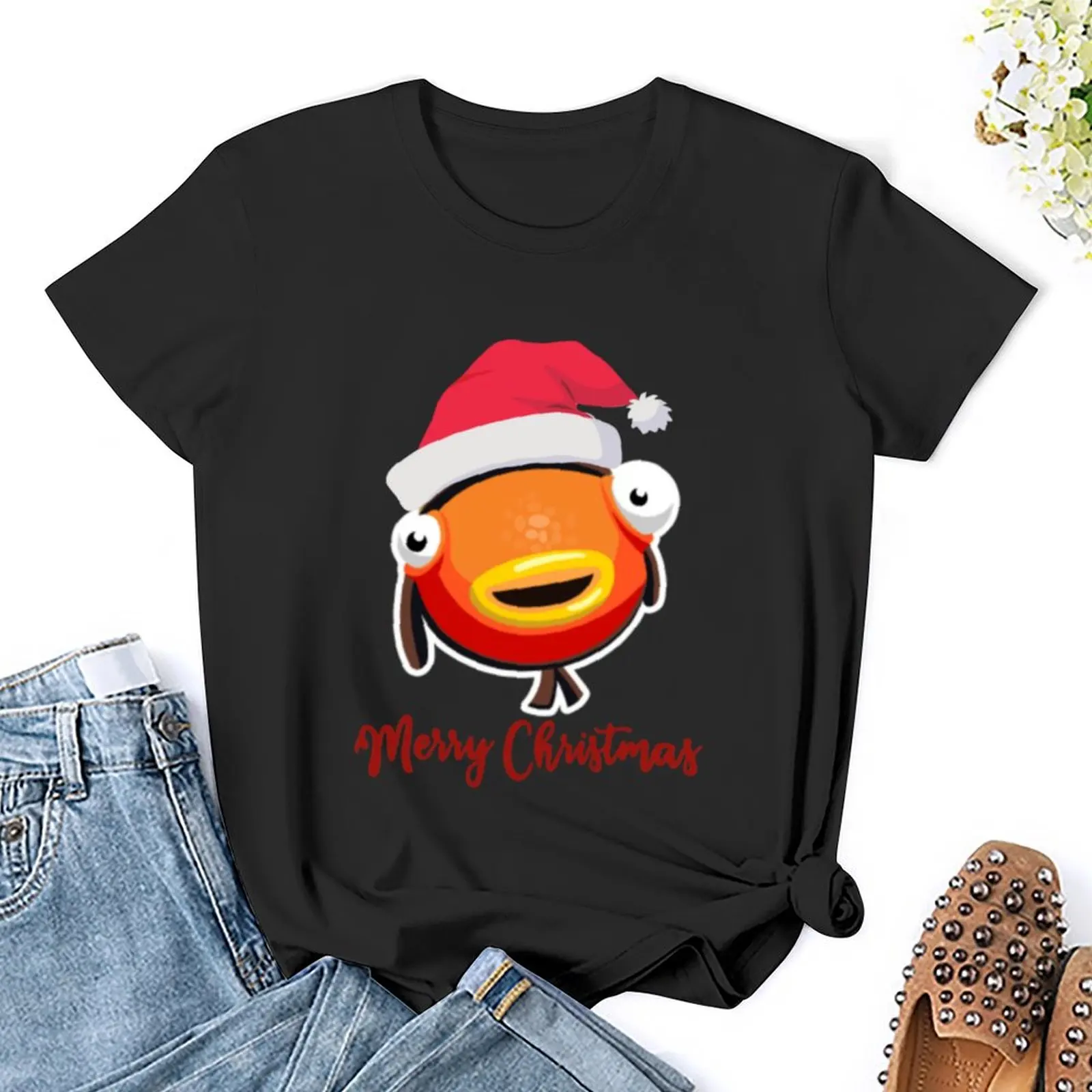 FISHSTICK YEET футболка с оборками кавайная одежда корейская мода черные футболки для