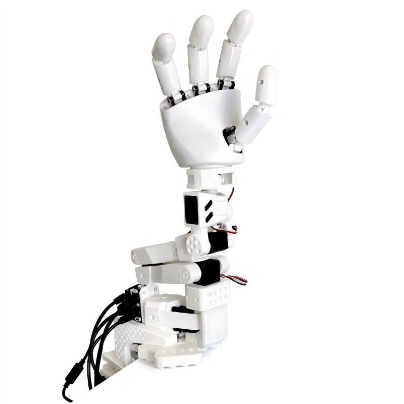 Фото Собранная роботизированная рука SO-ARM101 с AmazingHand LeRobot, 8 степеней свободы, программируемый роботизированный манипулятор, набор для проектов с ИИ для общения с лицом №1