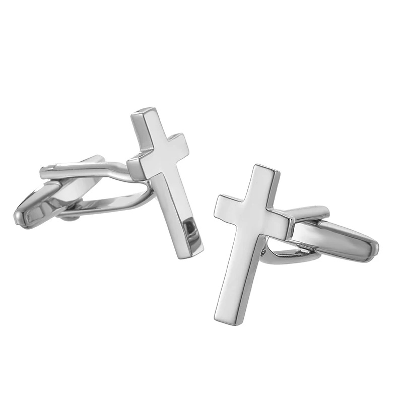 Классические мужские французские запонки для рубашки многоцветные перекрестные