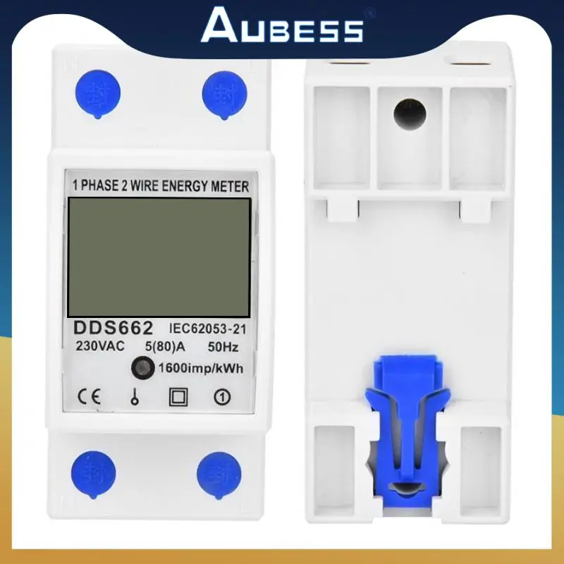 

Wattmeter Power Consumption Energy Meter Two Wire Electric Din Rail Kwh Energy Electric Meter Backlight Dds662 Energy Meter