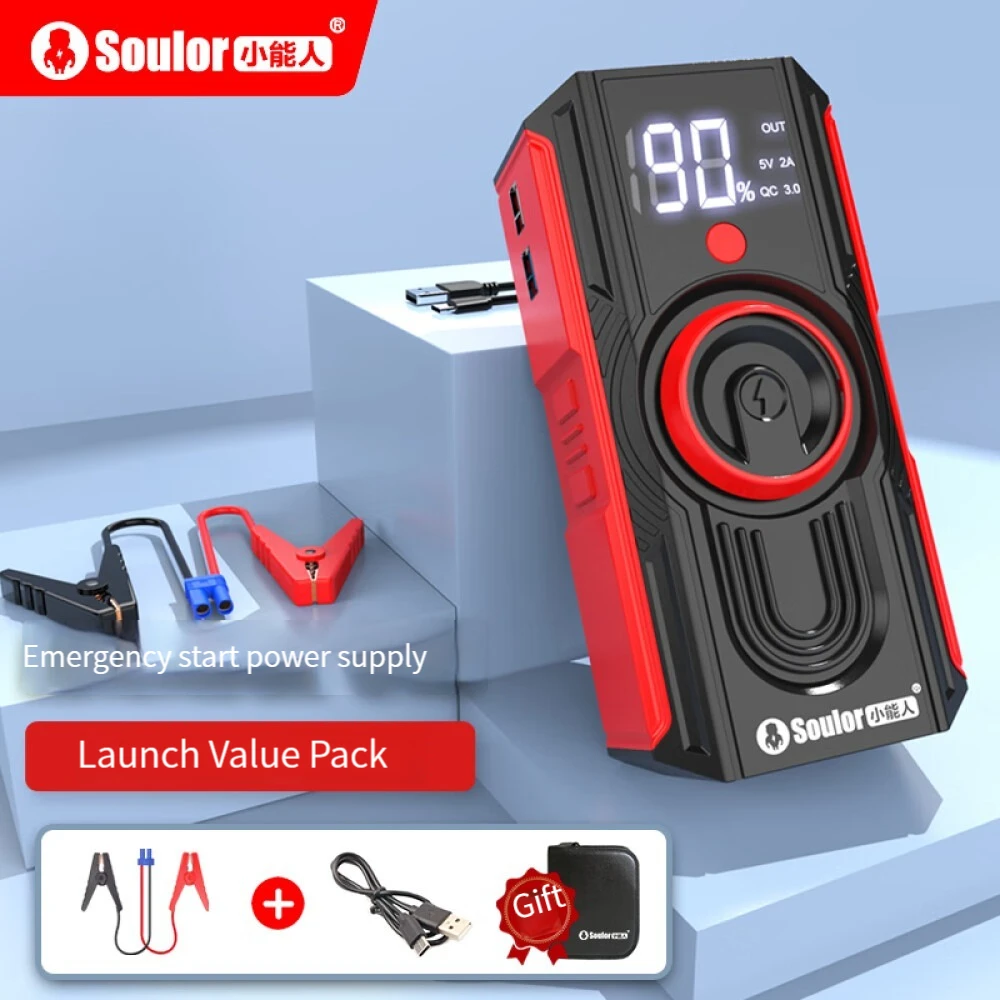 

Soulor X18 Car Jump Starter Power Bank Power Bank 18800mAh Emergency Power Bank Booster With LED Lighting Starting For 12V Cars