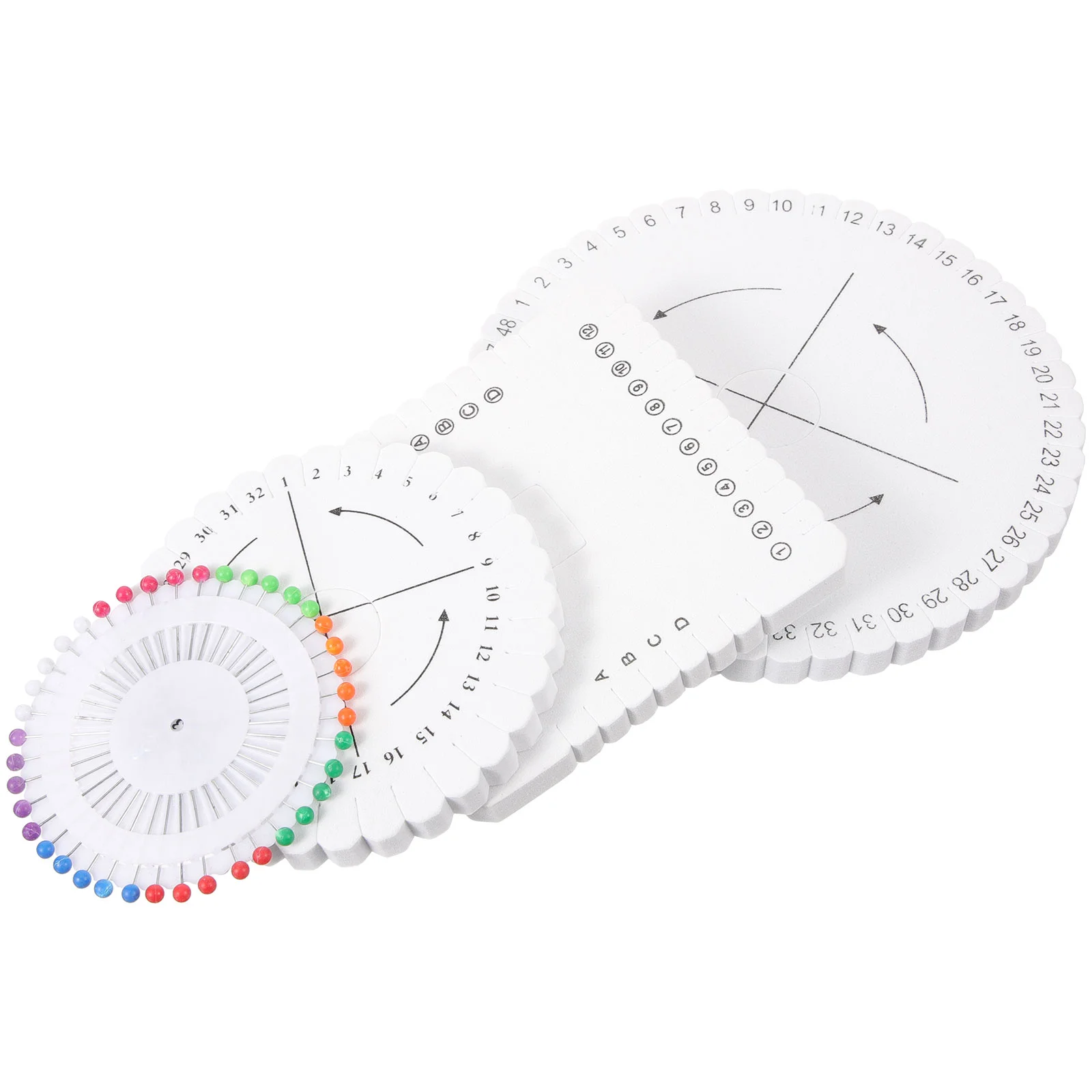 

Receptacle DIY Supply Beading Cord Disc Disk Home Weaving Tool Craft Braiding Plate