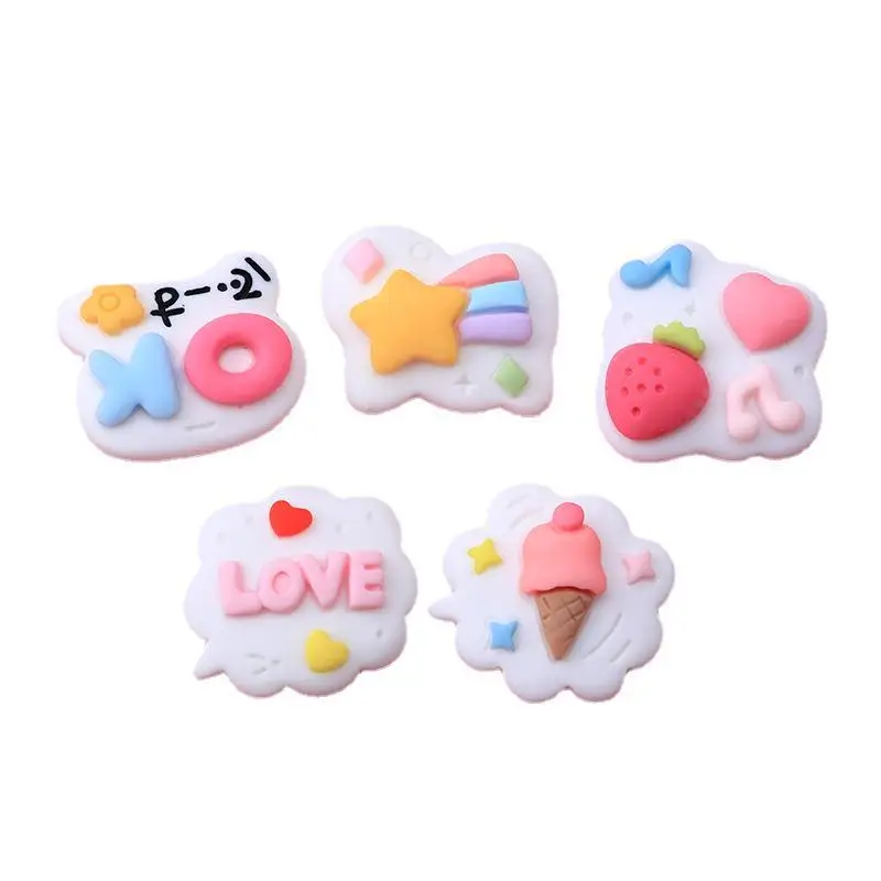 Кабошоны из смолы для сладкого торта с плоской задней частью скрапбукинга