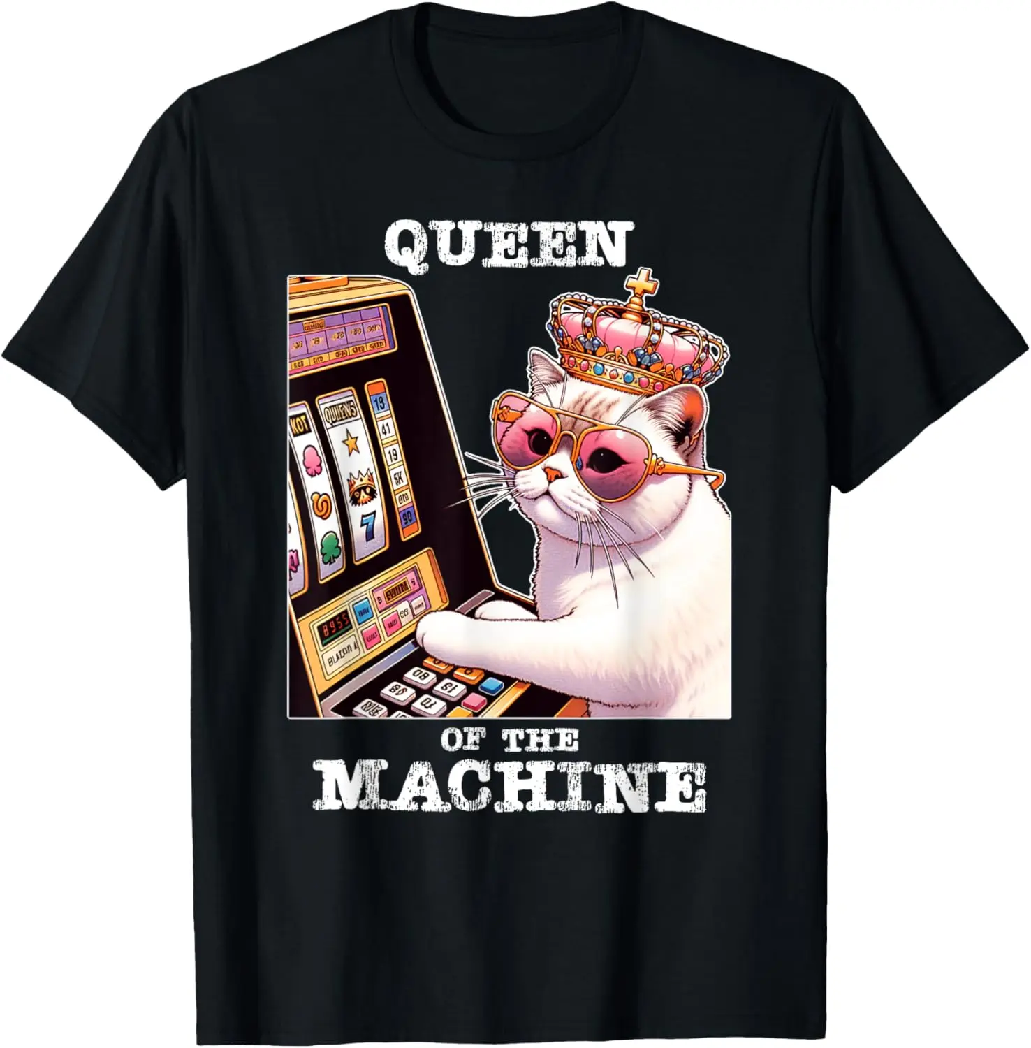 Футболка Queen Of The Slot Machine для любителей азартных игр казино