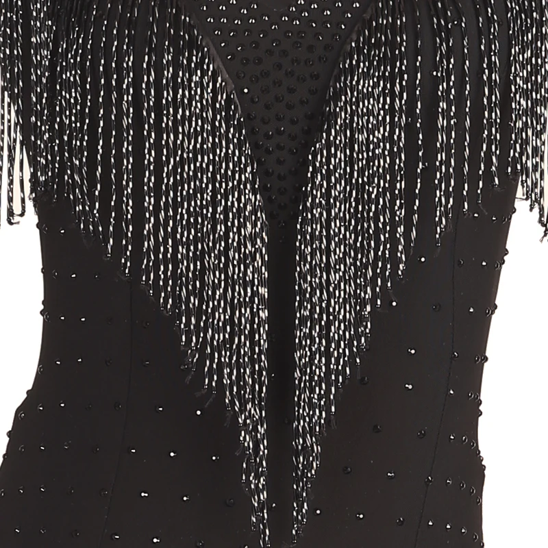 Женская длинная юбка для латиноамериканских танцев со стразами танго румбы