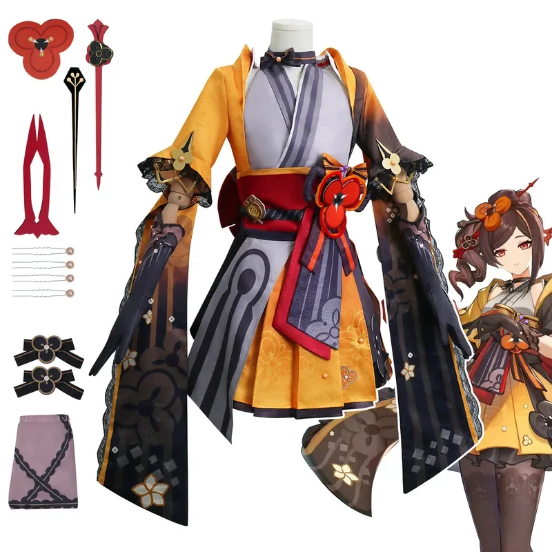 Chiori косплей игра Genshin impact костюм парик Фонтейн Платье Аниме ролевые игры