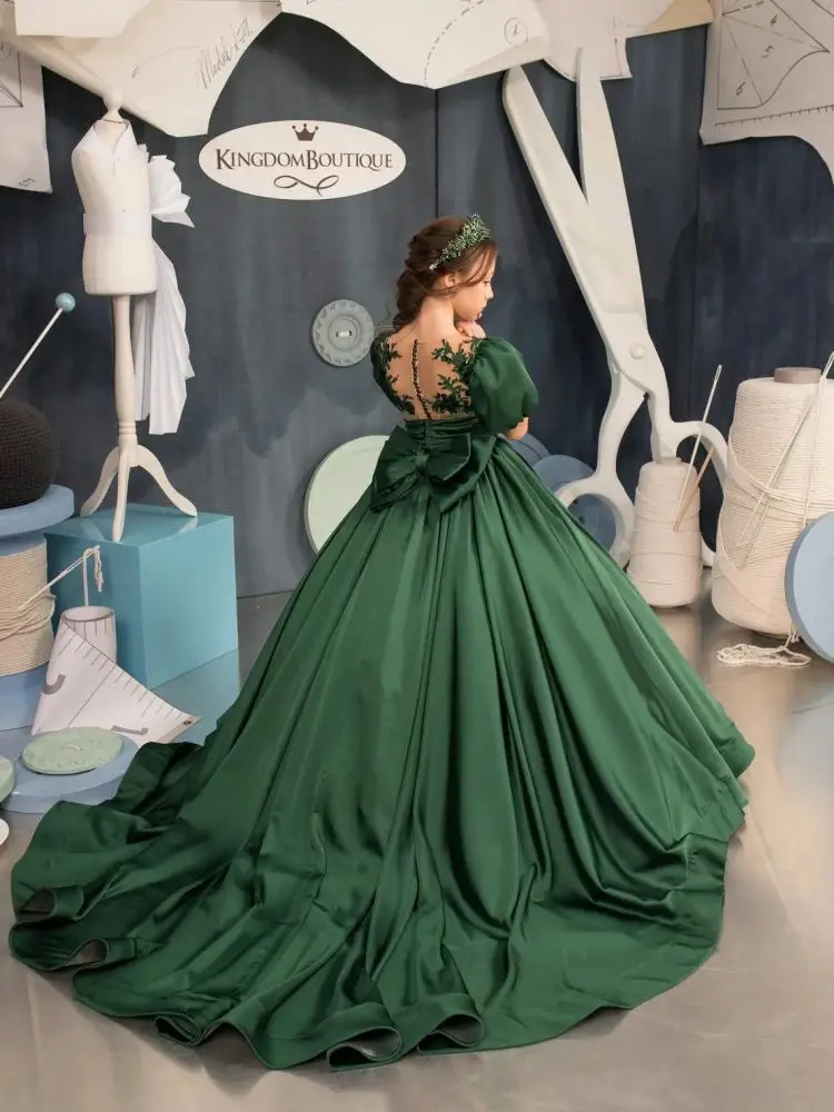 2024 платье для девочек с блестками роскошные платья принцессы ведущей-подростков