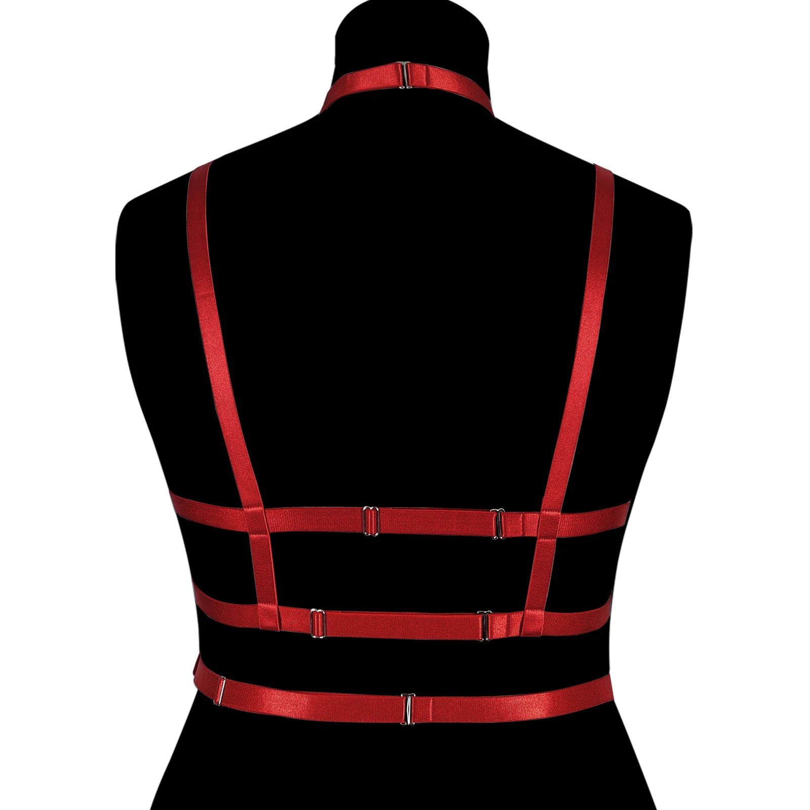 Женское винно-красное сексуальное нижнее белье в стиле 90-х годов ремни для тела