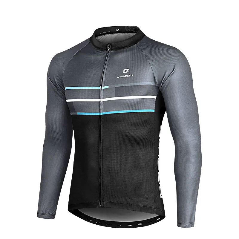 

Men Cycling Jersey Long Sleeve Reflective Full Zip Bicycle Shirts MTB Cycling Clothes Racing Mountain Bike Sportswear Clothing