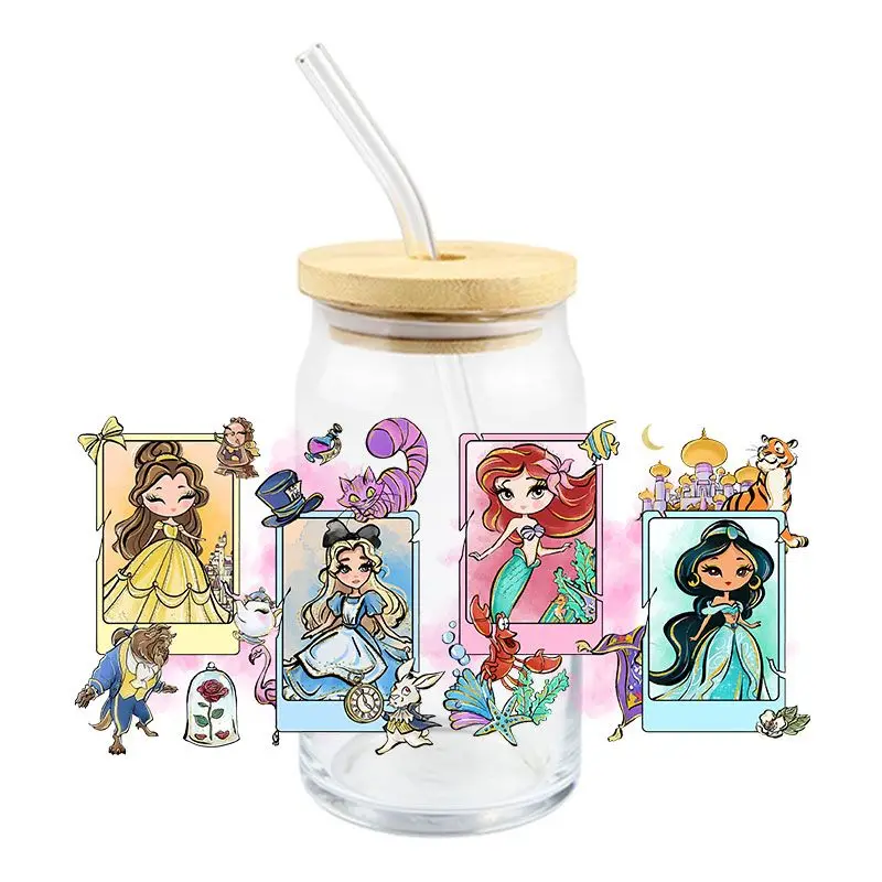 Модные Мультяшные 3D УФ-переводные наклейки водостойкие с сильной вязкостью для