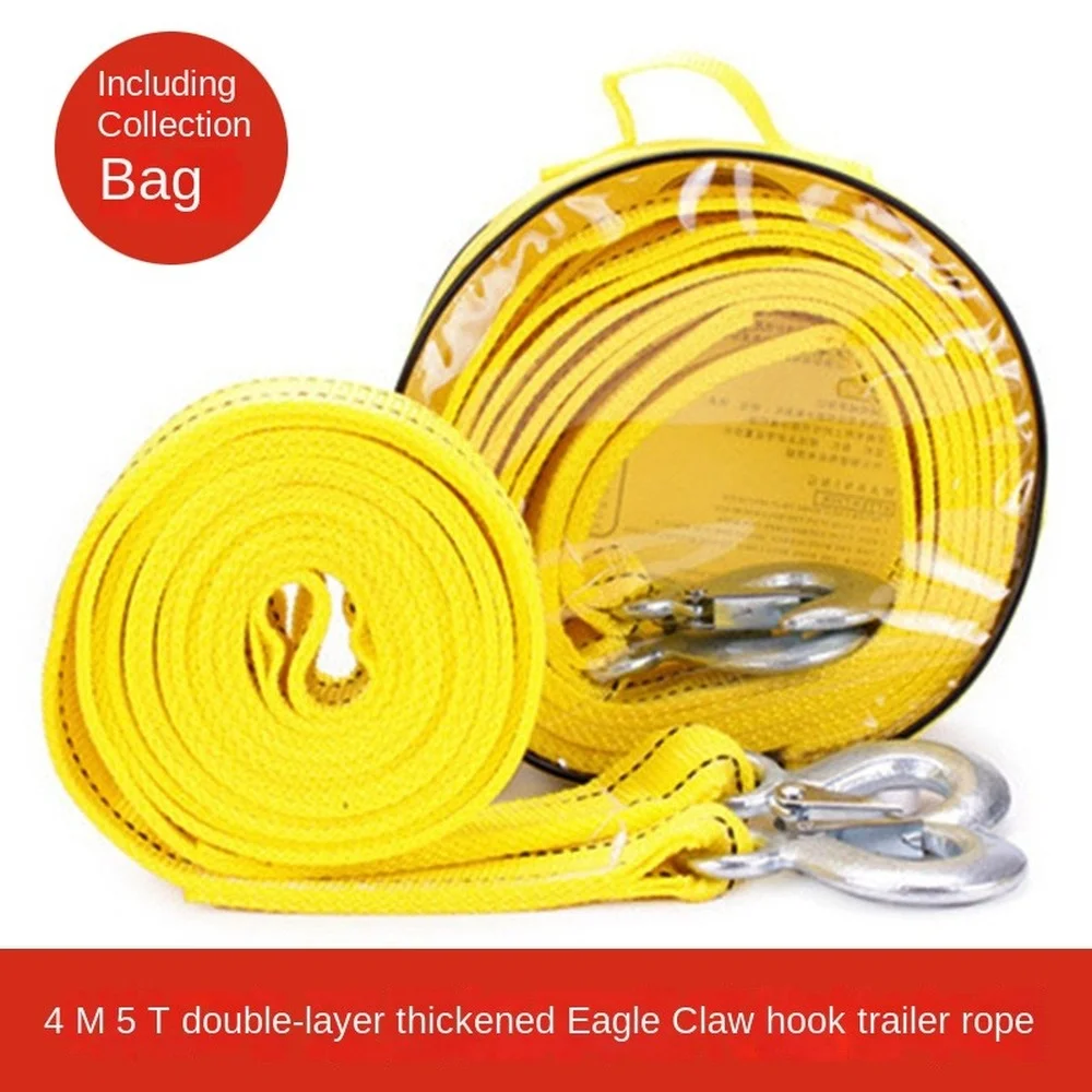 

4.5-ton tow rope double-layer thickened tow rope hook car tow rope bag