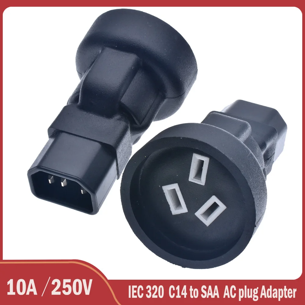 1 шт., Встроенный адаптер питания IEC 320 C14 в SAA Australia, 3 контакта