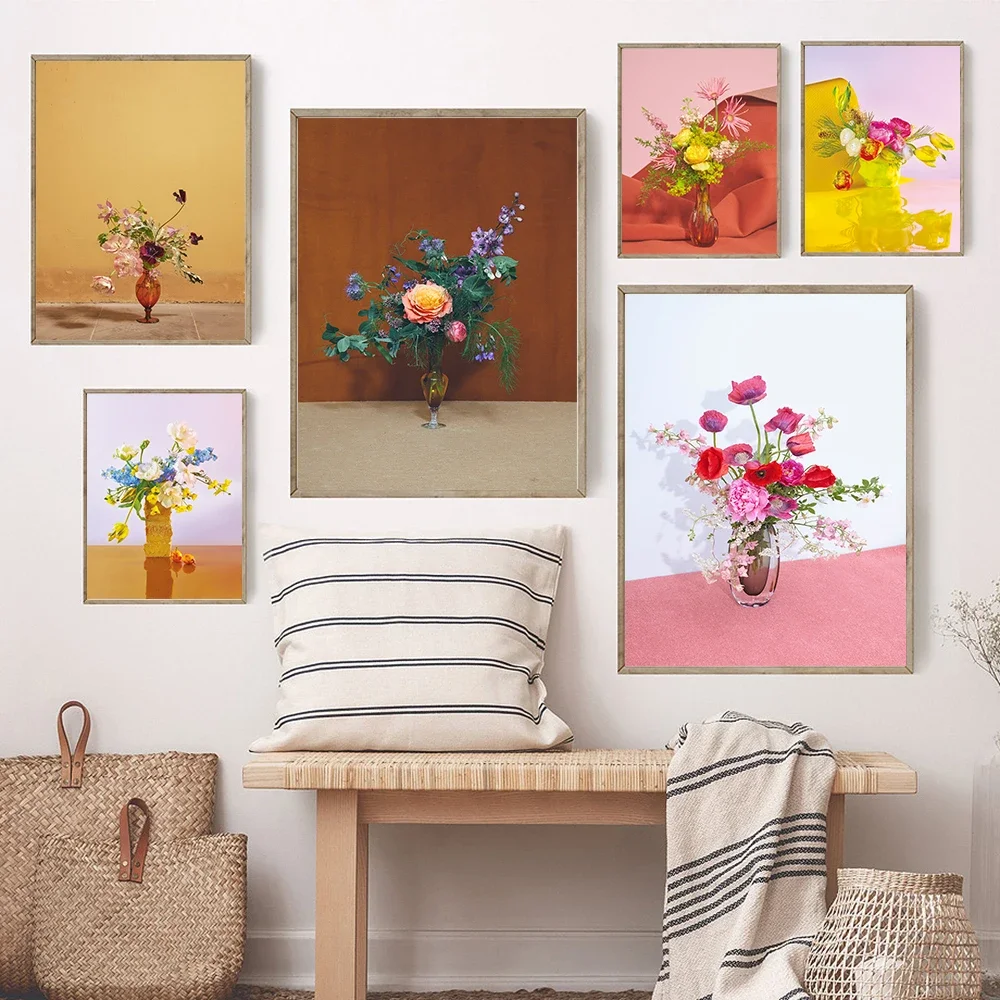 Hd Love Life At Home художественные украшения Букет в горшках плакат с растениями модная