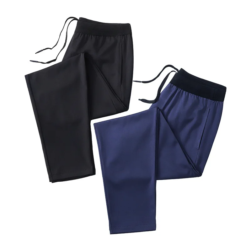 Lulu. Men's Fleece Running Pants Autumn Winter Breathable Fast Drying Sports Pants with Mobile Phone Pocket Training Sweatpants