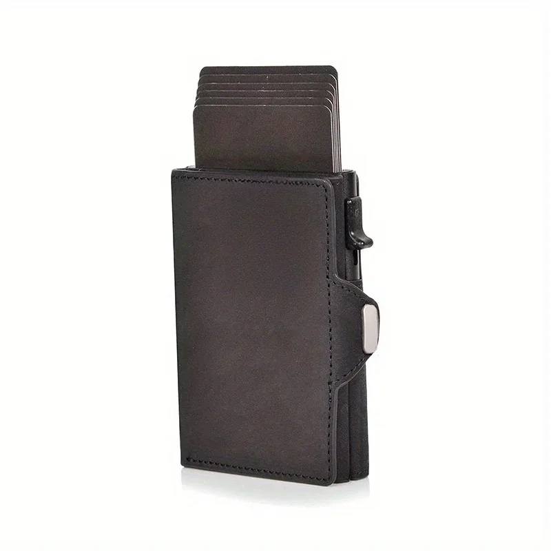Держатель для кредитных карт Crazy Horse Skin мужской RFID-держатель с слотом монет