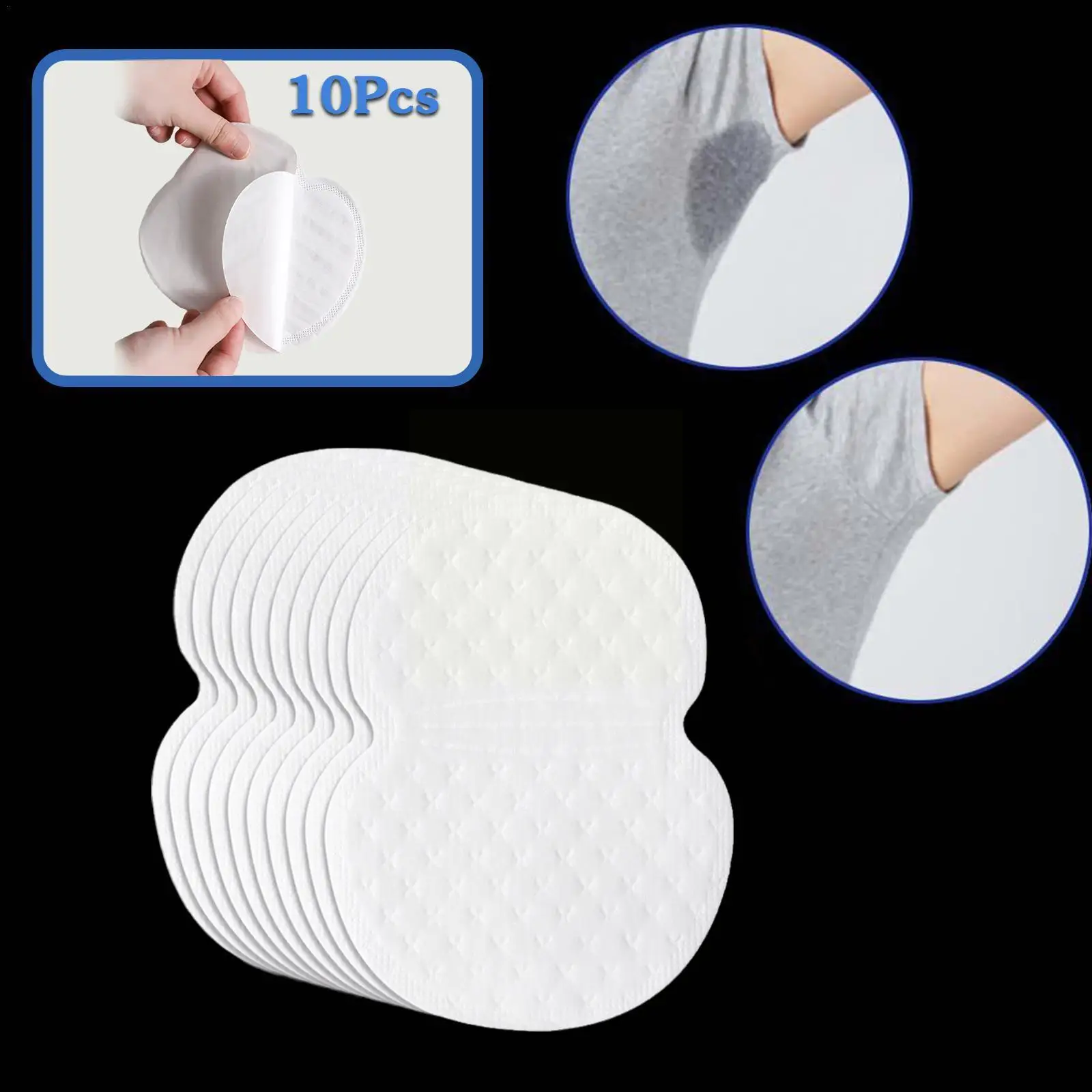 

10pcs Underarm Sweat Pads Absorb Liners Underarm Gasket From Sweat Armpit Stickers Anti Armpits Pads for Clothes Deodorant B6T6