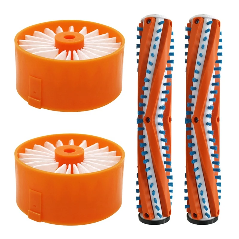 

4 Pcs Filter Roller Brush For BLACK+DECKER POWERSERIES Cordless Stick Vacuum BSV2020G Replacement Tools Sweeper Parts
