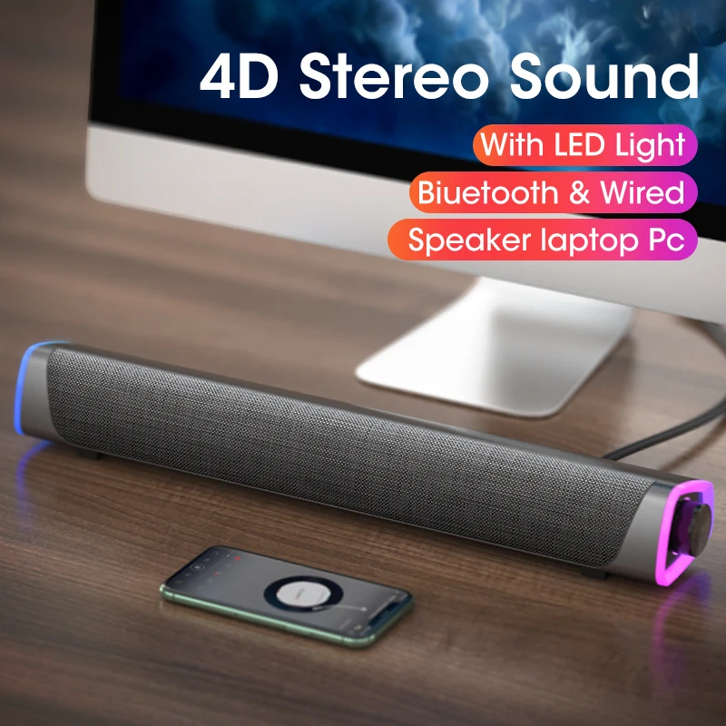 3D Звуковая Панель компьютерные колонки Bluetooth проводной динамик объемная