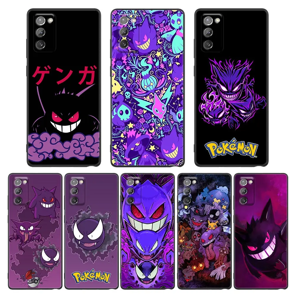 

Pocket Monster P-Pokemons-Gengars Anime Cover For Samsung M52 5G Case For Galaxy M52 M23 M22 M32 M33 M62 F62 F41 F52 Soft Fundas