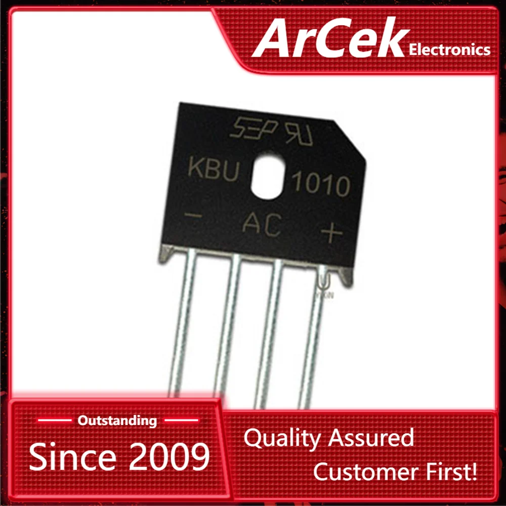 

5PCS/LOT KBU1010 KBU-1010 10A 1000V ZIP Diode Bridge Rectifier diode New